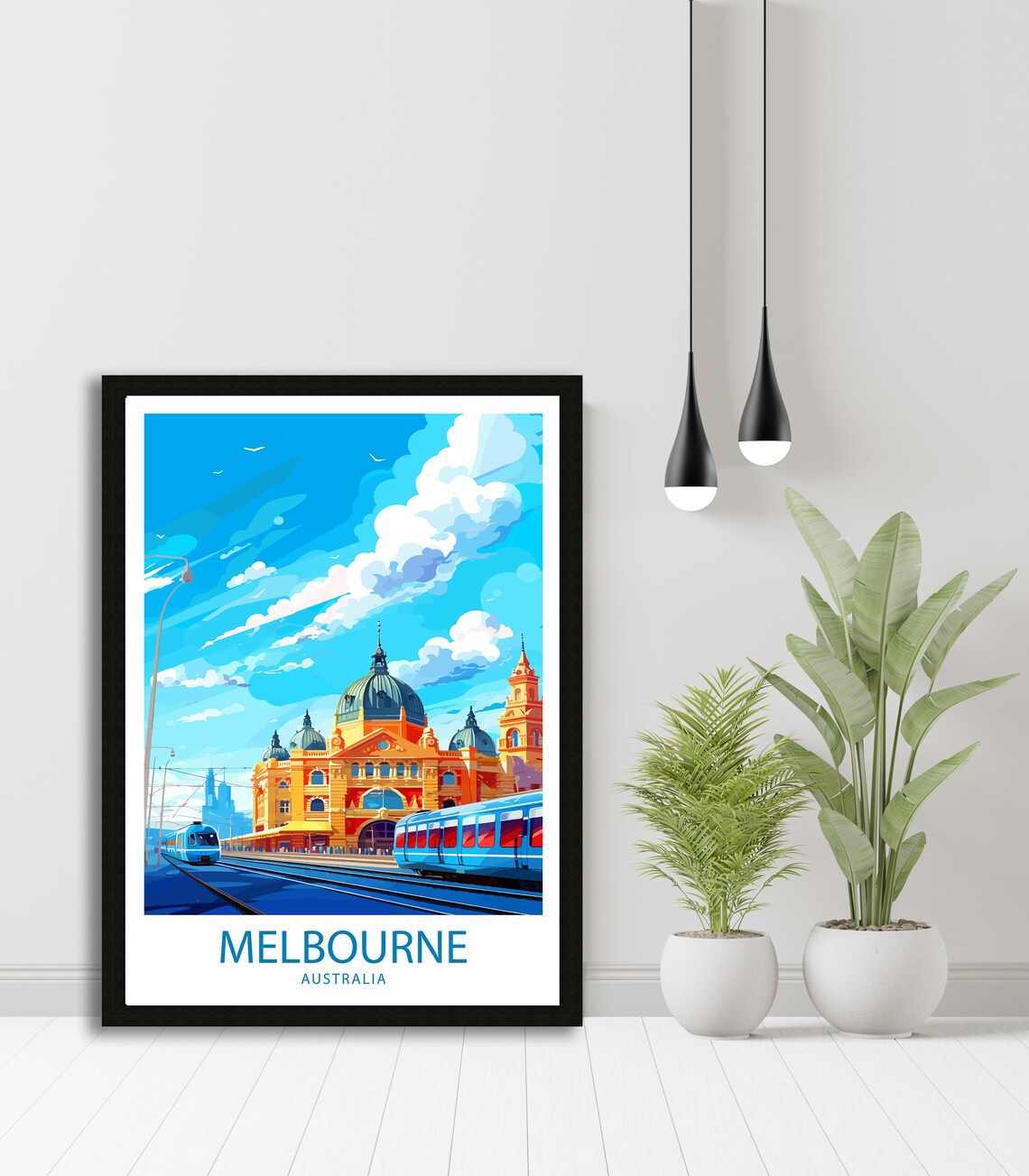 Melbourne Travel Poster, Australia Wall Decor - Image 3