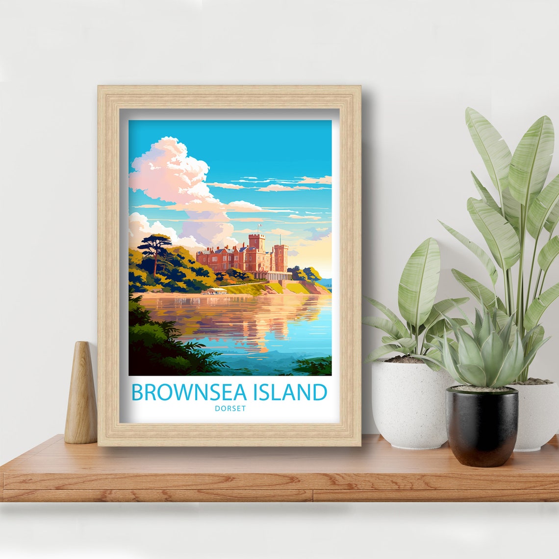 Brownsea Island Travel Print Brownsea Wall Decor Uk Brownsea Art Brownsea Wall Art Uk Poster Gift For Island Lovers Brownsea Island Poster - Image 5