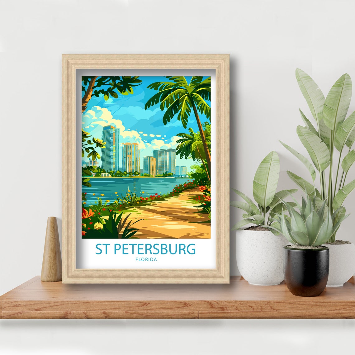 St Petersburg Florida Travel Print St Petersburg Wall Decor Usa St Petersburg Art St Petersburg Wall Art Usa Poster Gift St Petersburg Art - Image 5