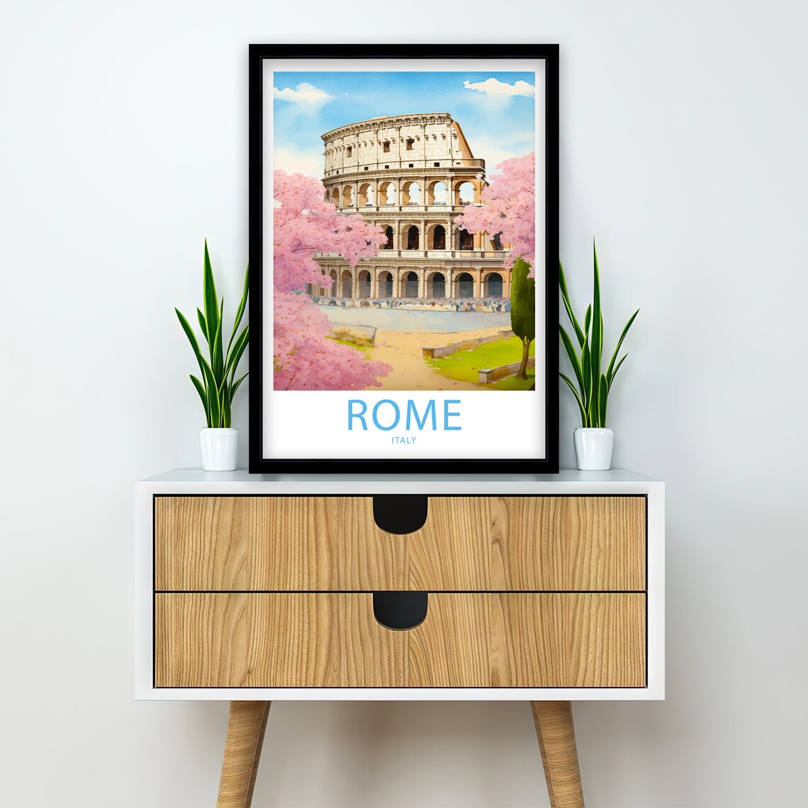 Colosseum Travel Print Wall Art Colosseum Rome Travel Poster Wall Hanging Home Dcor Colosseum Gift Lover Colosseum Rome Art Lover Colosseum - Image 2