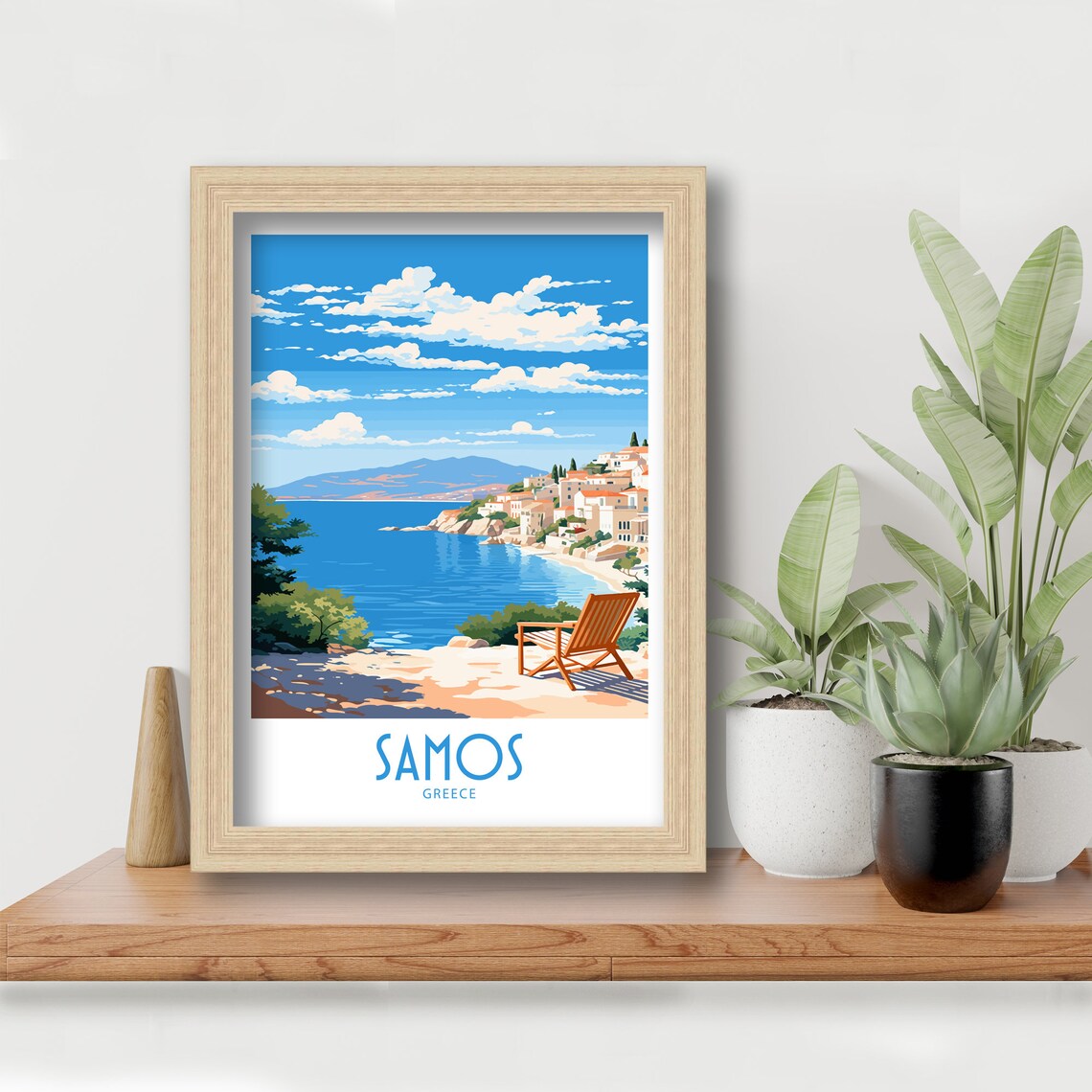 Samos Greece Travel Poster, Europe Wall Decor - Image 6