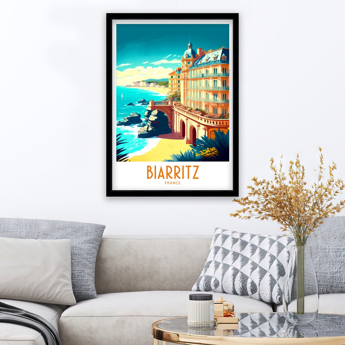 Biarritz France Travel Poster, Travel Print - Image 4