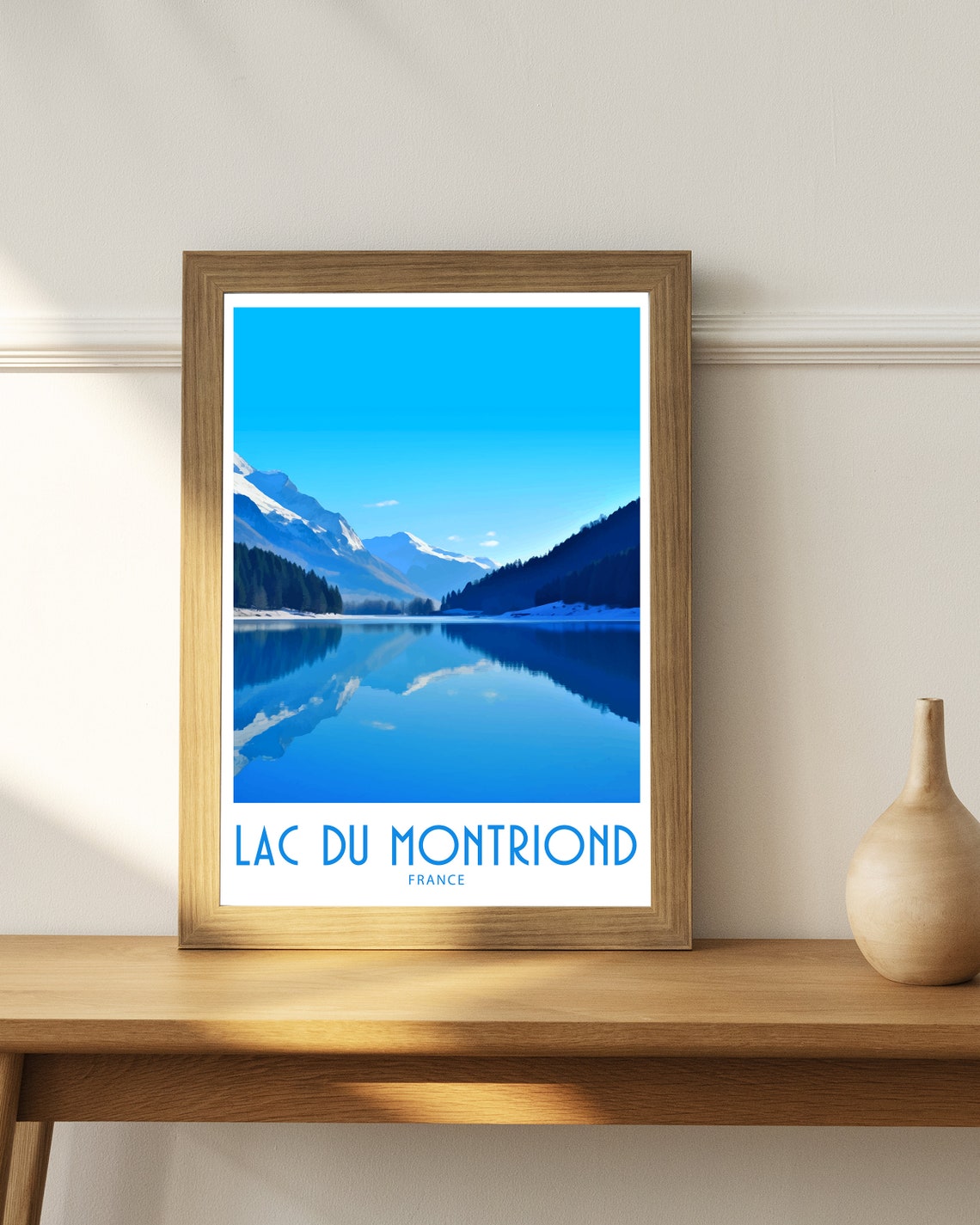 Lac Du Montriond Travel Print Wall Art Lac Du Montriond Wall Hanging Home Dcor Lac Du Montriond Gift Lover France Art Lover Gift France - Image 4