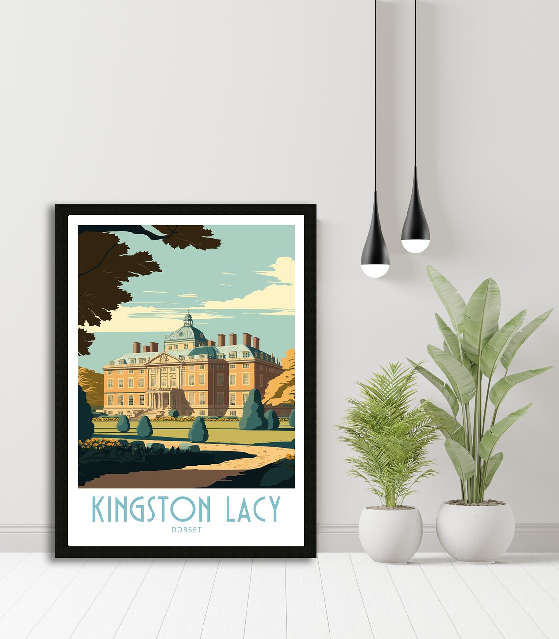 Kingston Lacy Travel Poster, Dorset Scenic View - Image 5