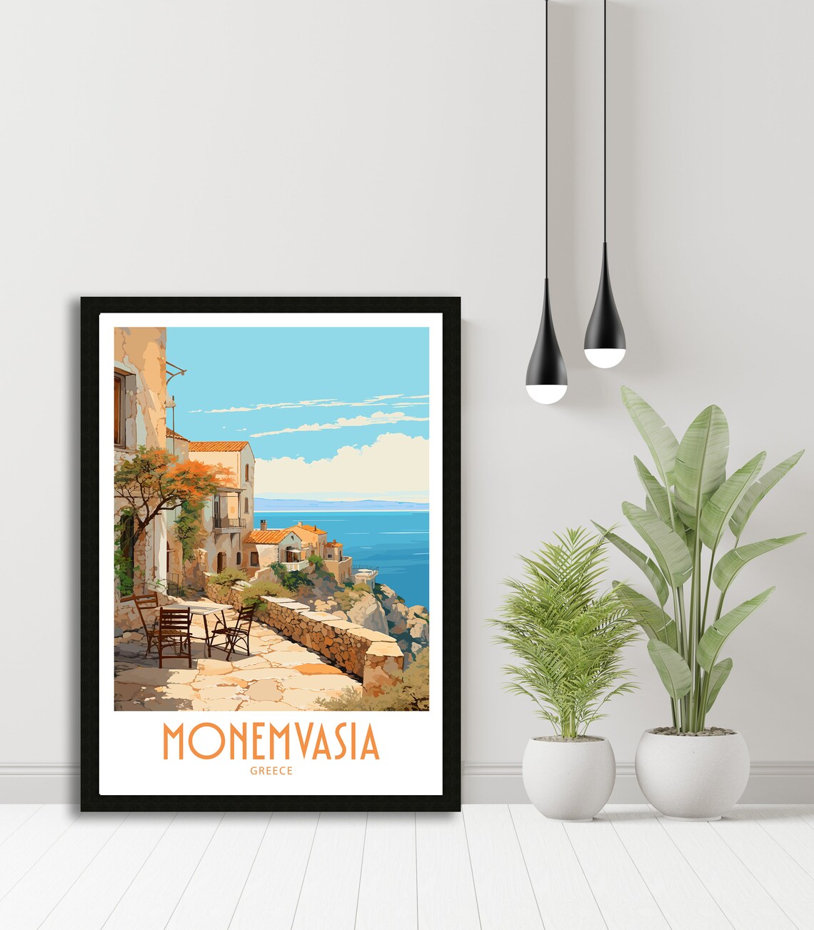 Monemvasia Travel Poster, Greece Wall Decor - Image 5