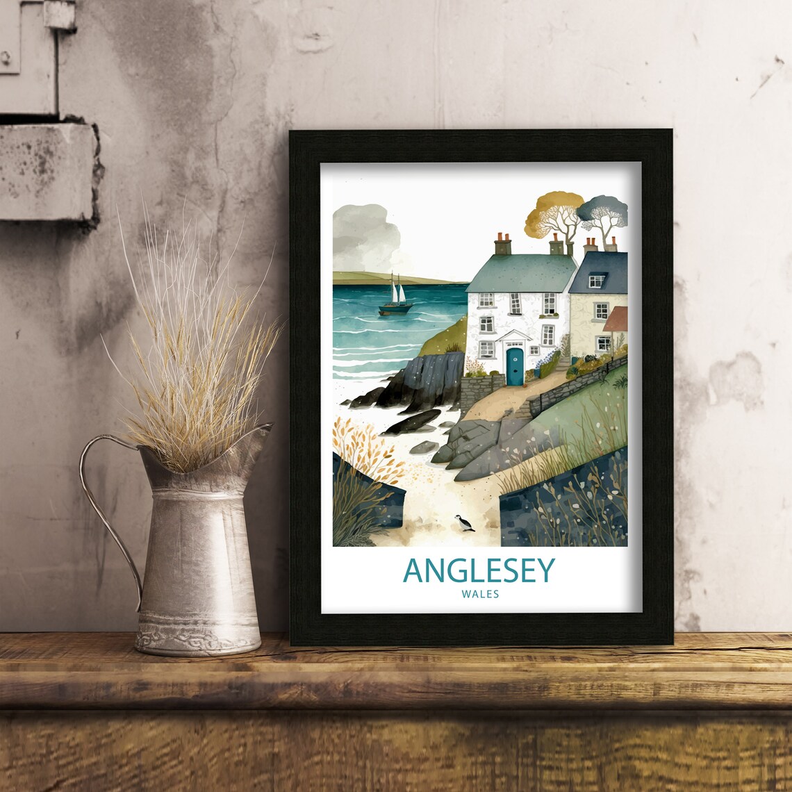 Anglesey Travel Poster, Wales Wall Decor - Image 4