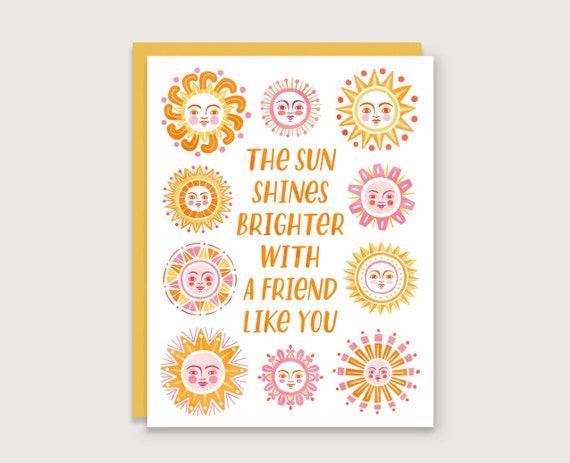 Sun Friend Sunrise Greeting Card Art Print
