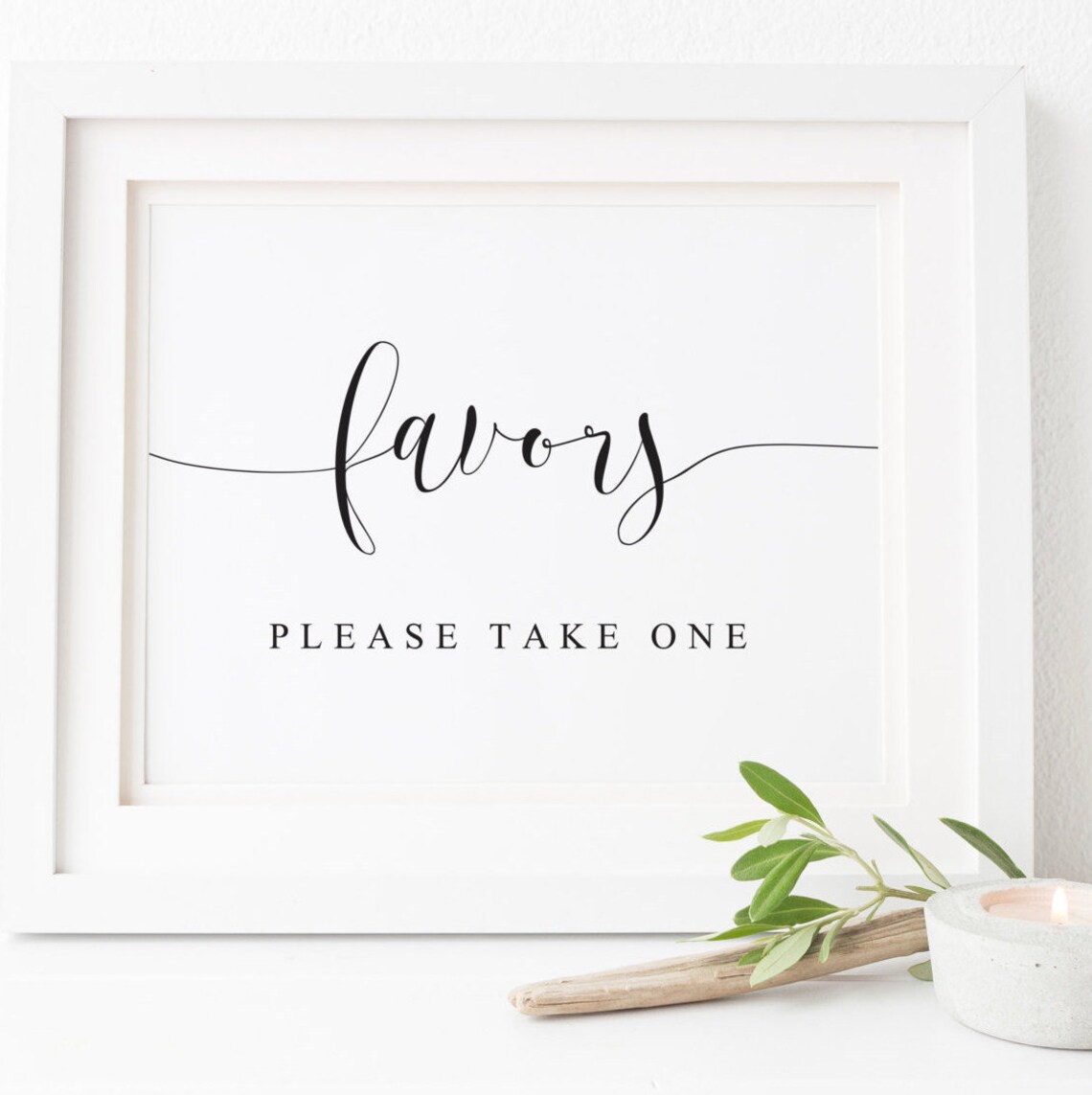 Wedding Favors Sign, Wedding Sign Art Print