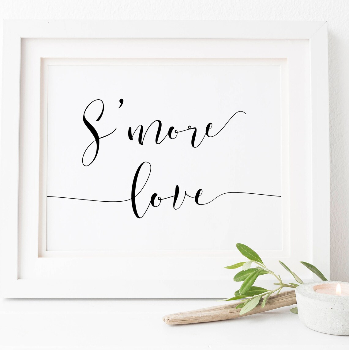 Smore Love Wedding Sign, Wedding Reception Print