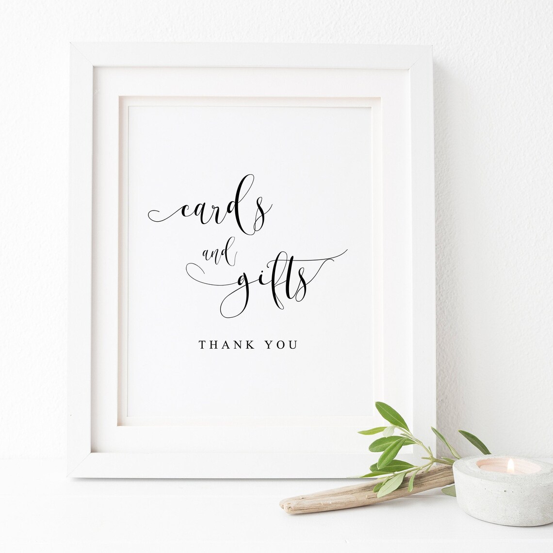 Wedding Cards And Gifts Sign, Reception Print