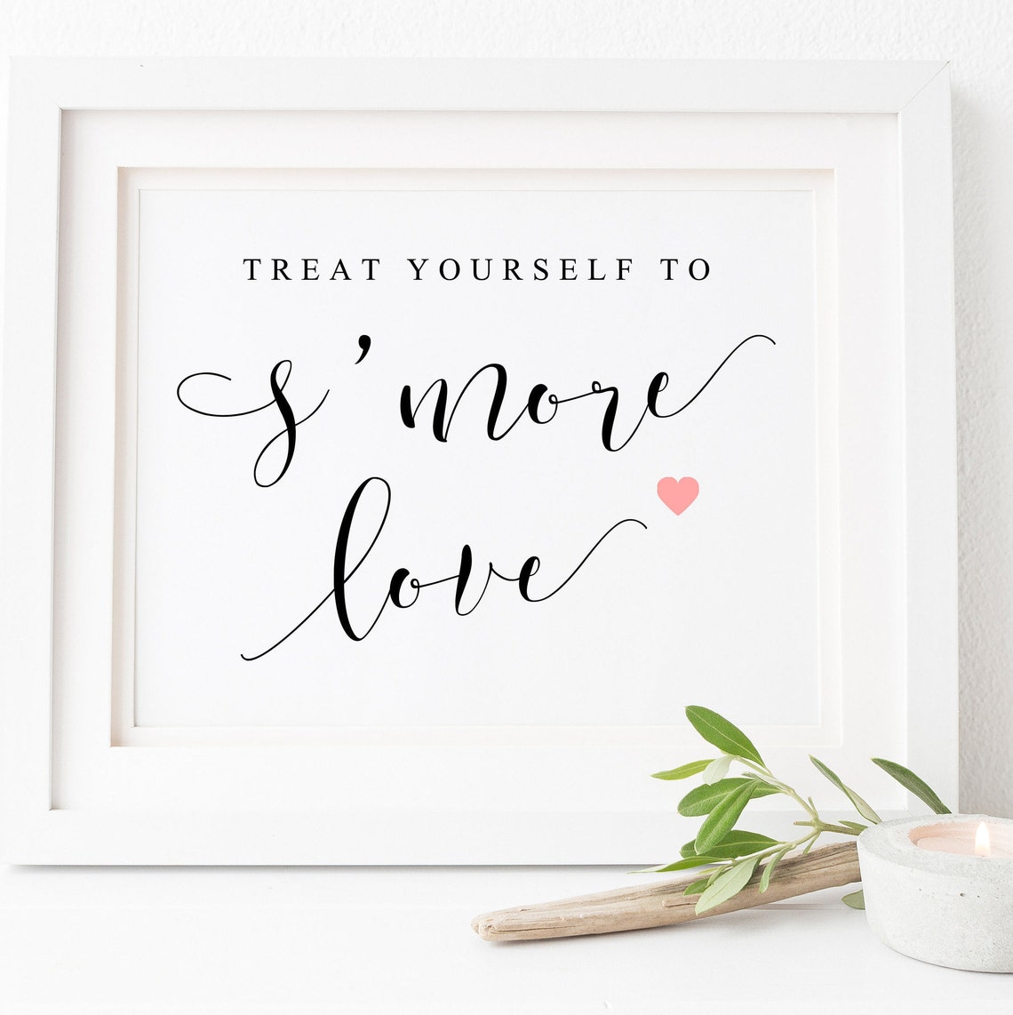 Treat Yourself To Smore Lovesmore Love Wedding Signsmore Love Printablewedding Smores Signwedding Signssmores Bar Signsmores Sign