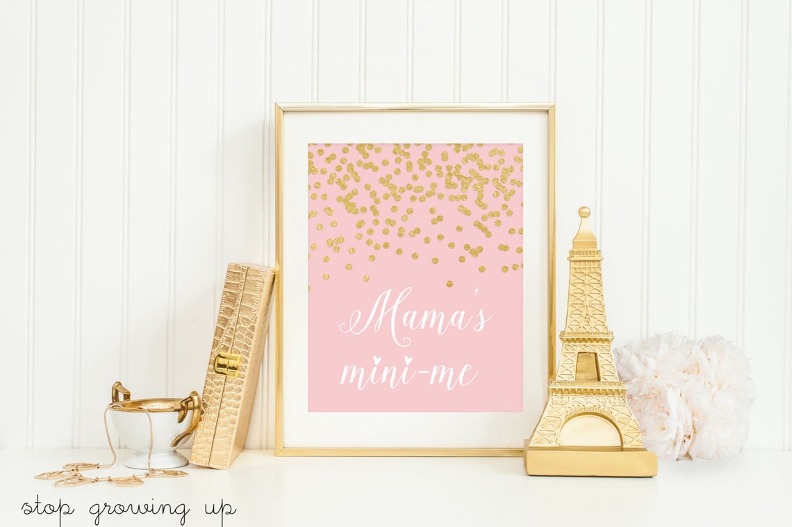 Mamas Mini Me Nursery Heart Art Print