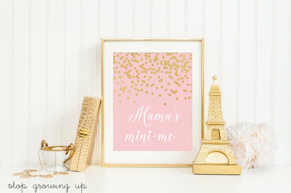 Mamas Mini Me Nursery Heart Art Print