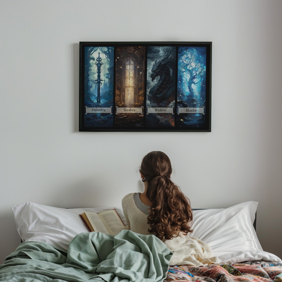 Fourth Wing Basgiath Four Quadrants Fantasy Panel Collection Poster - Image 2