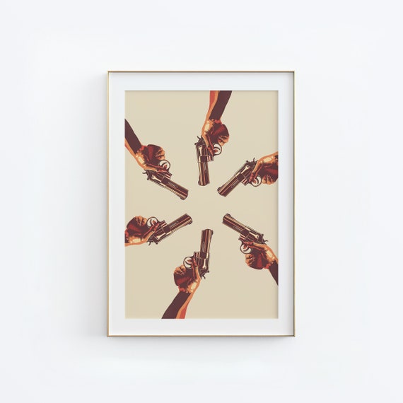Cowgirl Wall Art Print Revolver Wallart Minimalist Wall Poster Vintage Western Cowgirl Art Southern Apartment Decor