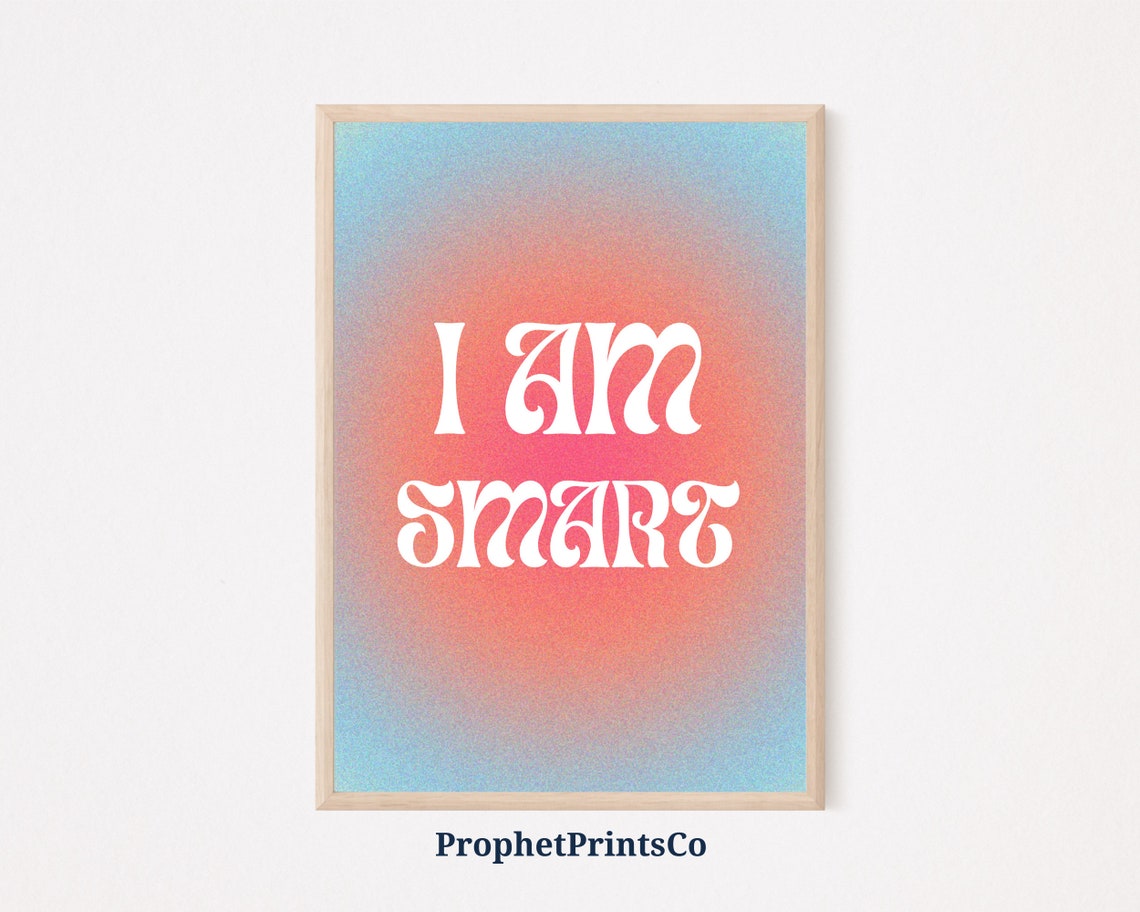 Daily Affirmations Poster Print Self Love Healing Wall Art Self Gift Mental Health Home Dcor Wall Art Digitial
