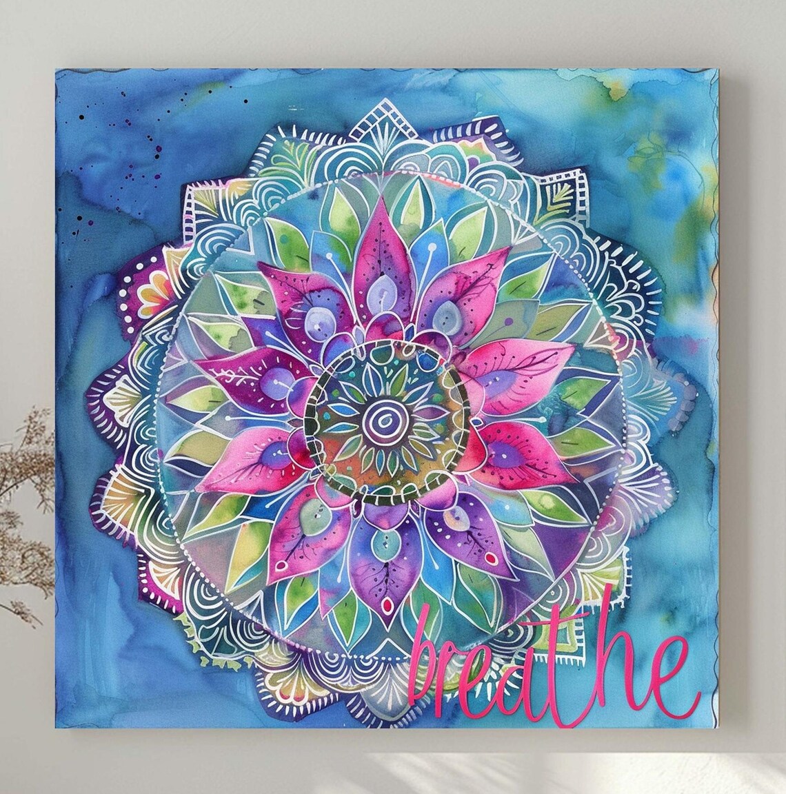 Positivity Zen Spiritual Watercolor Art Print