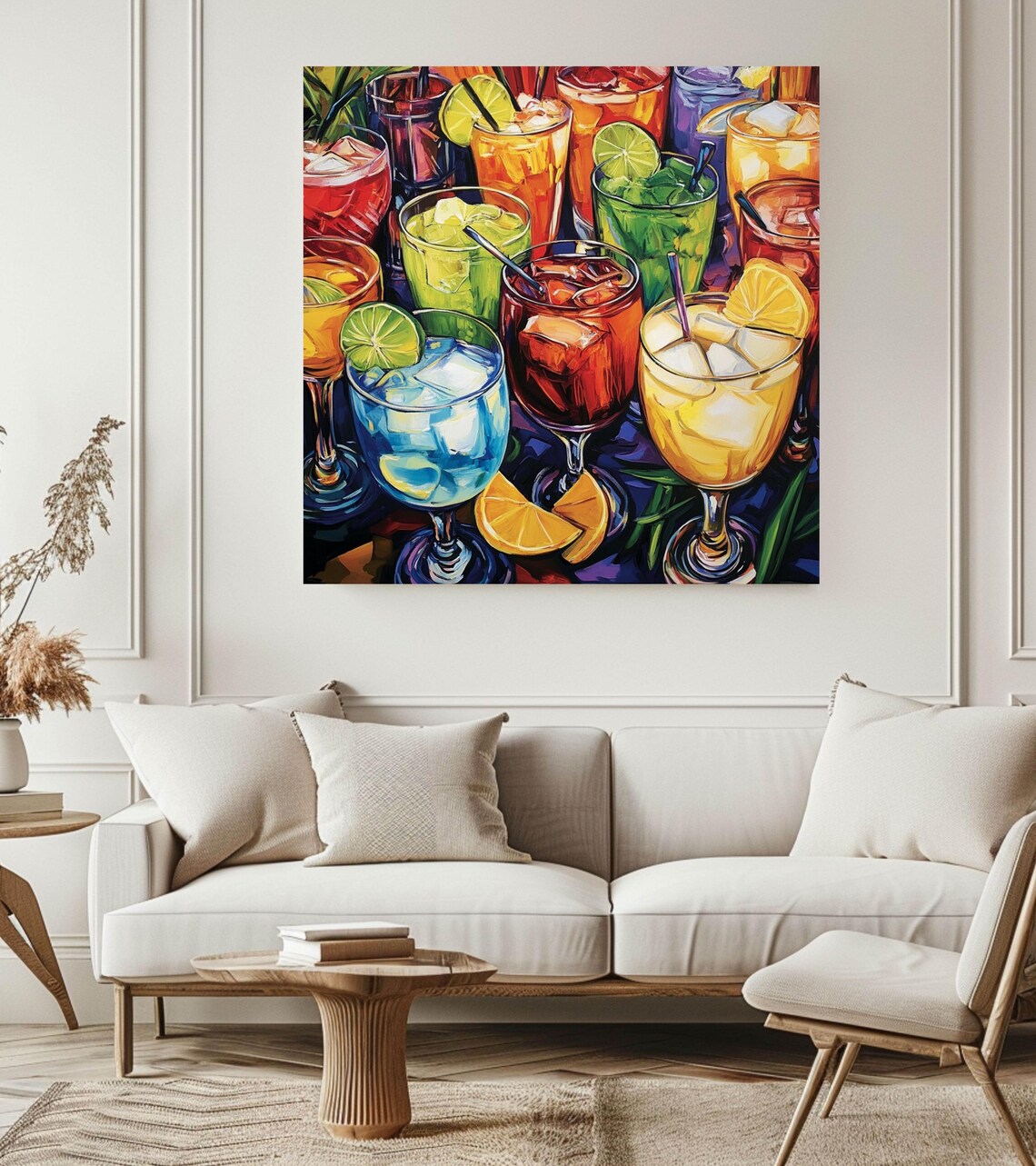 Colorful Cocktail, Tropical Beverage Bar Decor - Image 4