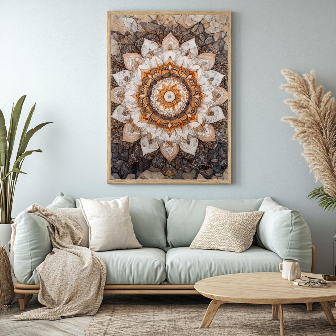 Boho Mandala, Bohemian Home Decor Art Print - Image 2