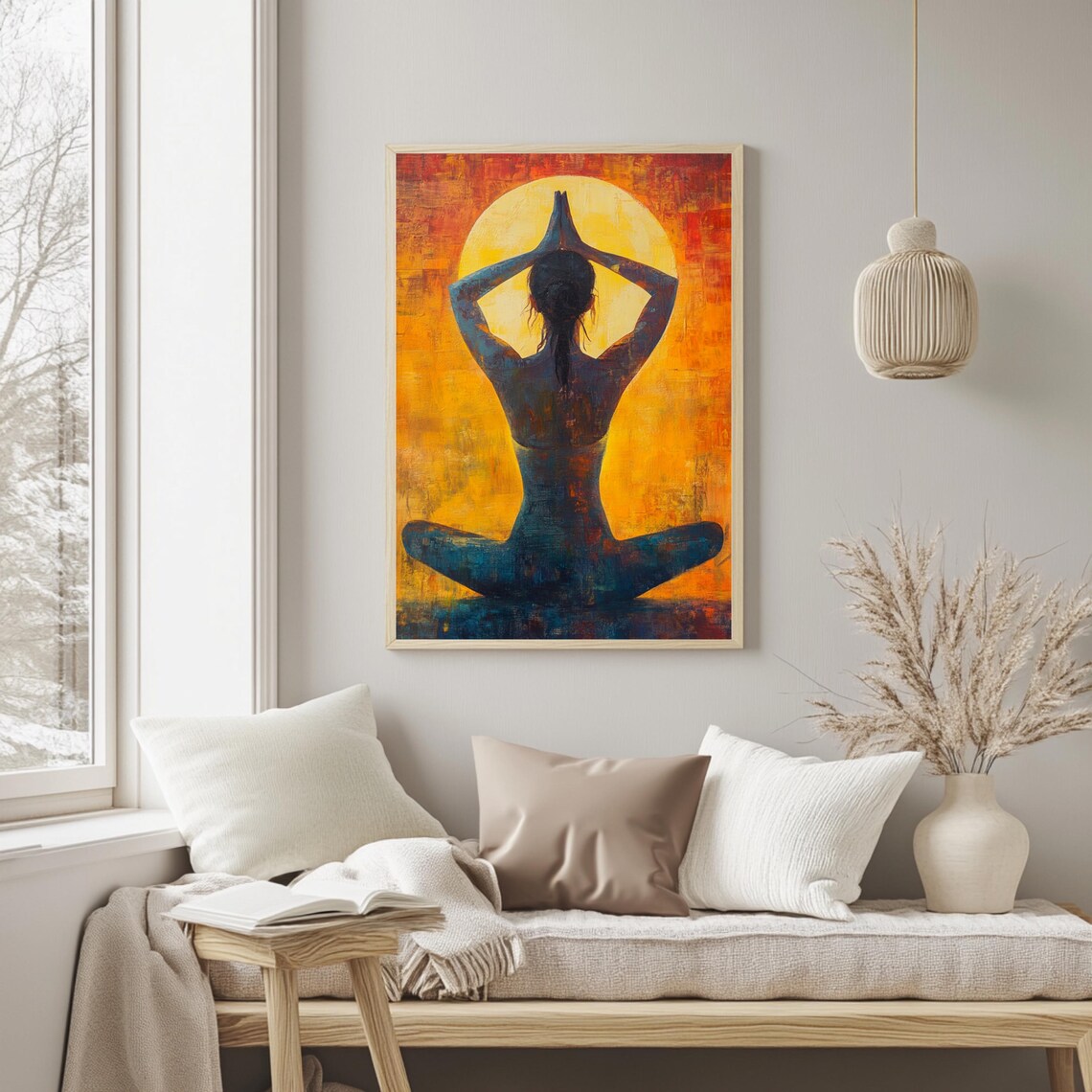Yoga Boho Spiritual Home Decor Art - Image 2