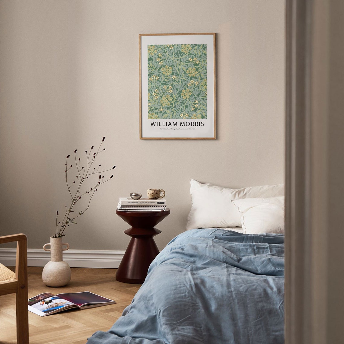William Morris Jasmine Metropolitan Museum Floral Pattern Art Poster - Image 3