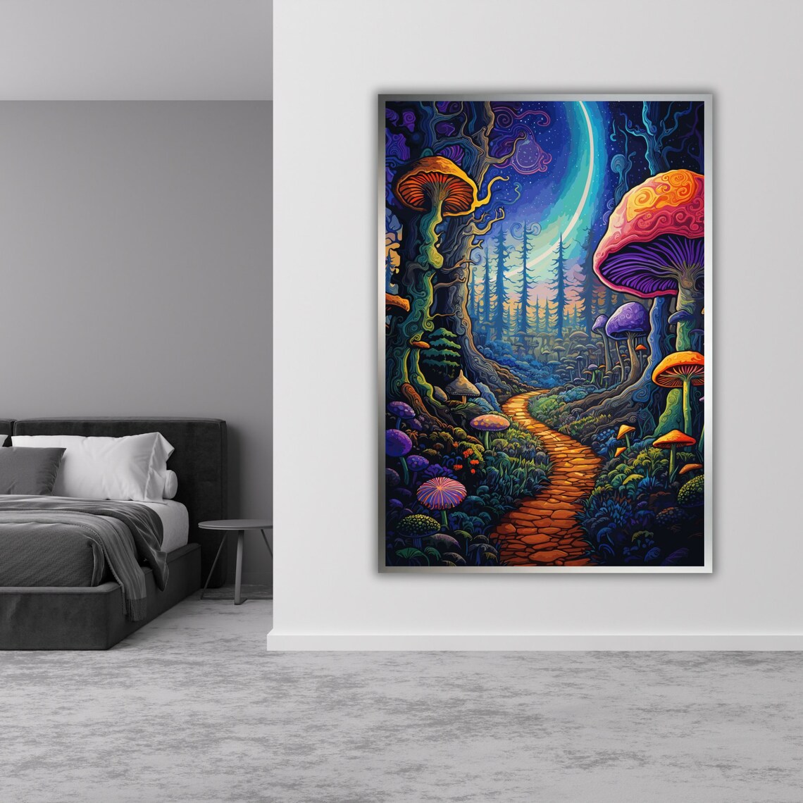Mushroom World Art Print, Nature Wall Decor - Image 5