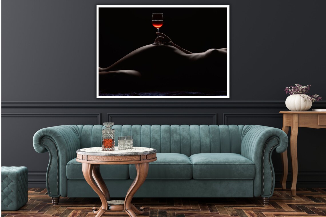 Erotic Woman Art Print, Sensuous Figure Study - Image 3