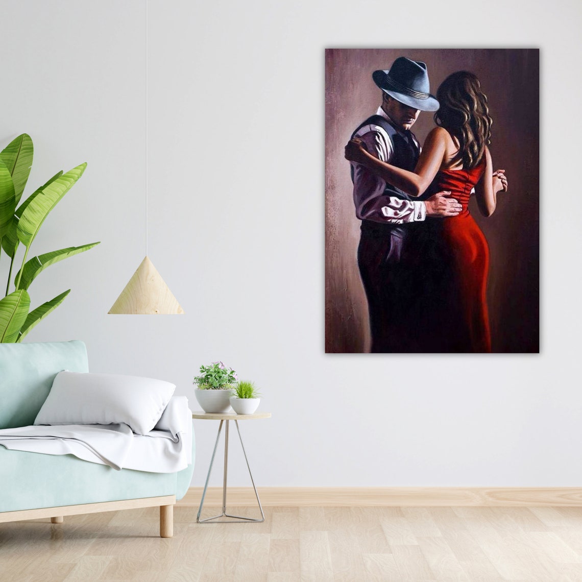 Flamenco Embrace Print Ready To Hang Framed Wall Art Dance Art Decor - Image 4