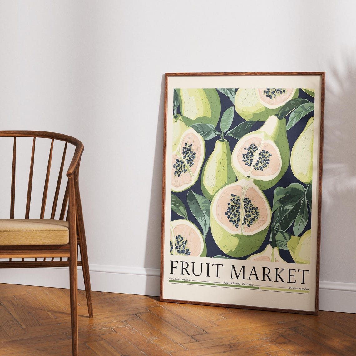 Guava Fruit Market Poster, Kitchen Wall Decor
