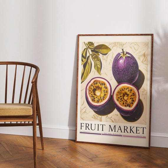 Passion Fruit Fruit Market, Kitchen Art Print