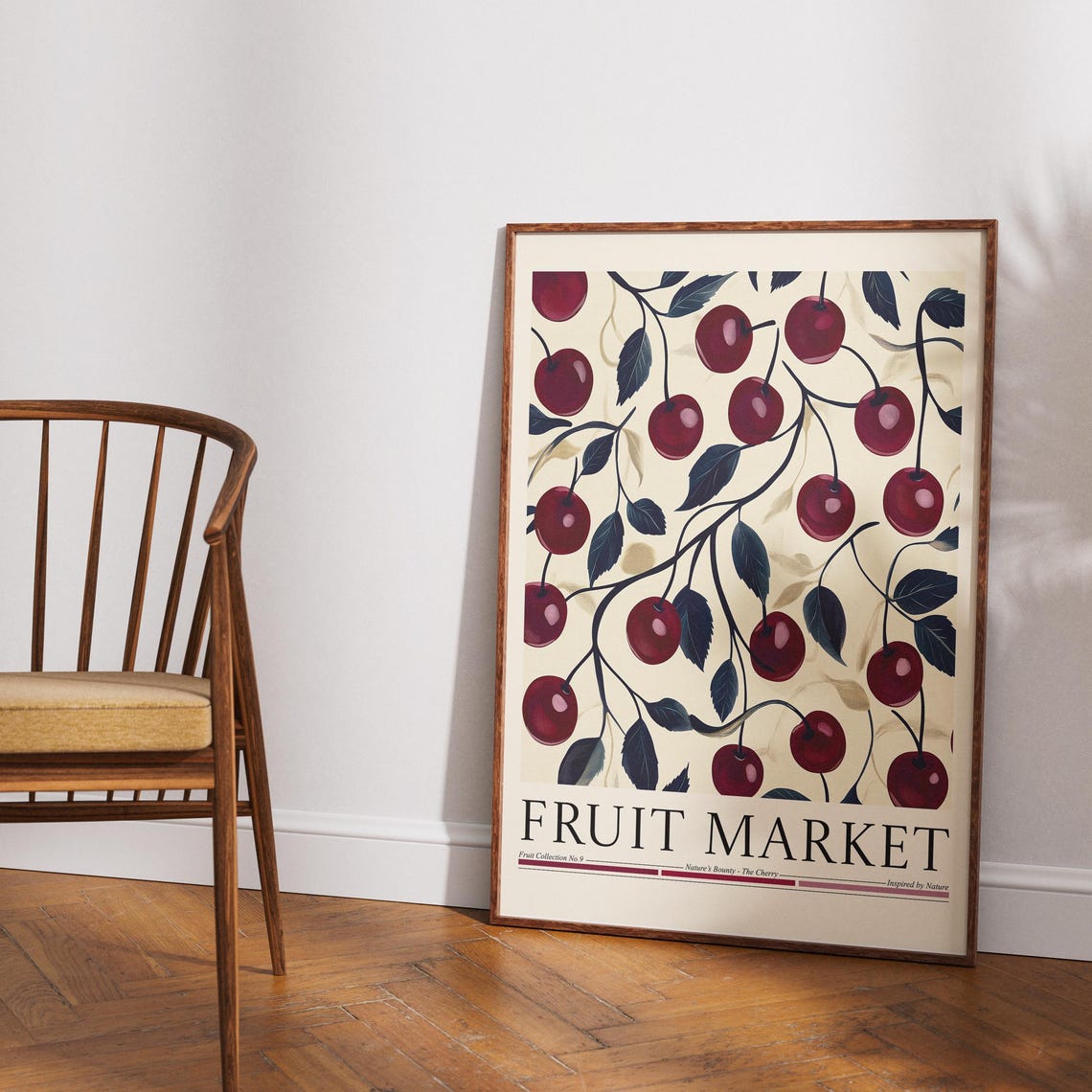 Cherry Fruit Market, Kitchen Wall Decor Art Print