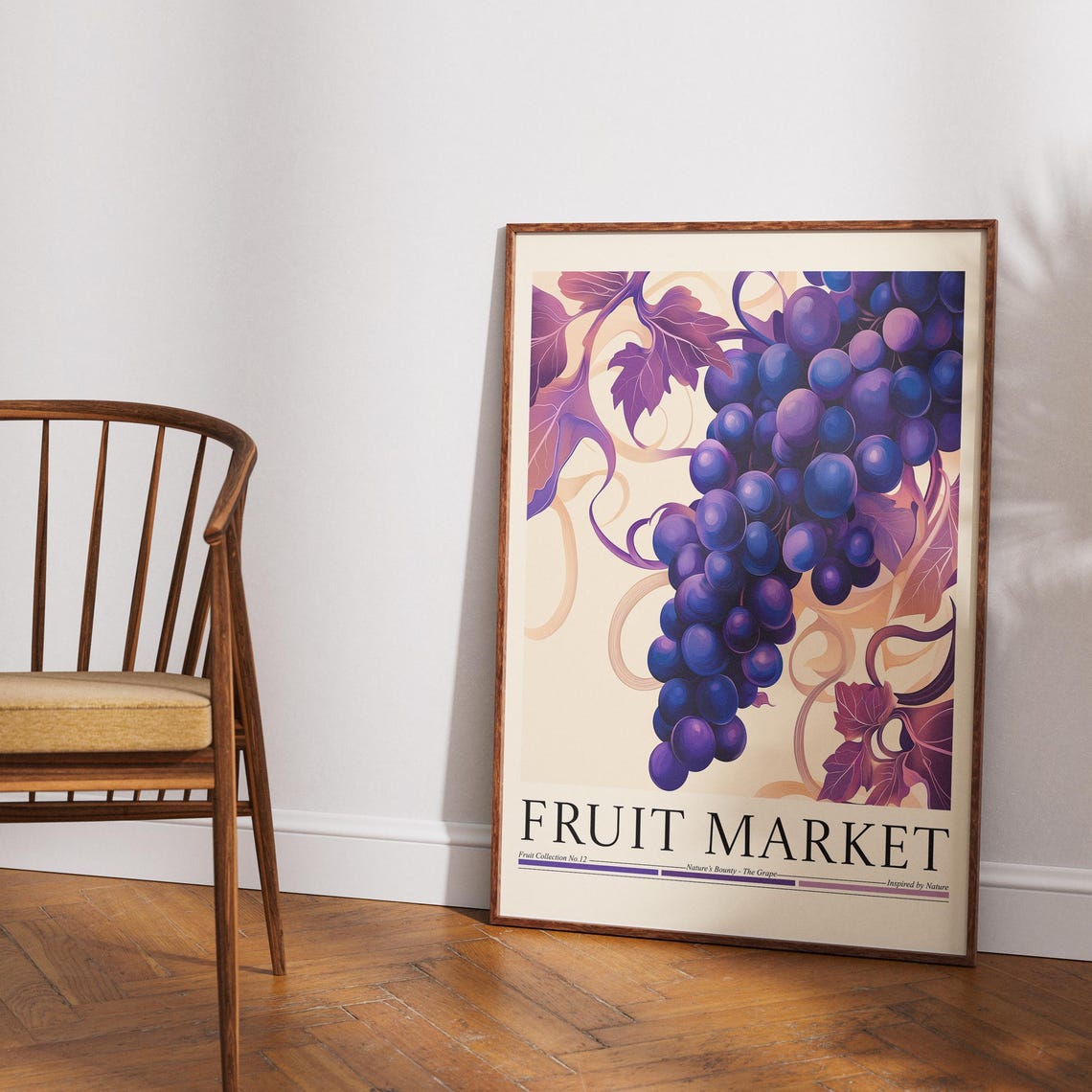 Grape Fruit Fruit Market, Kitchen Art Print