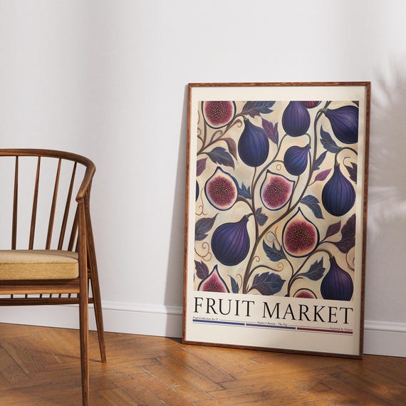 Fig Fruit Fruit Market, Modern Abstract Art