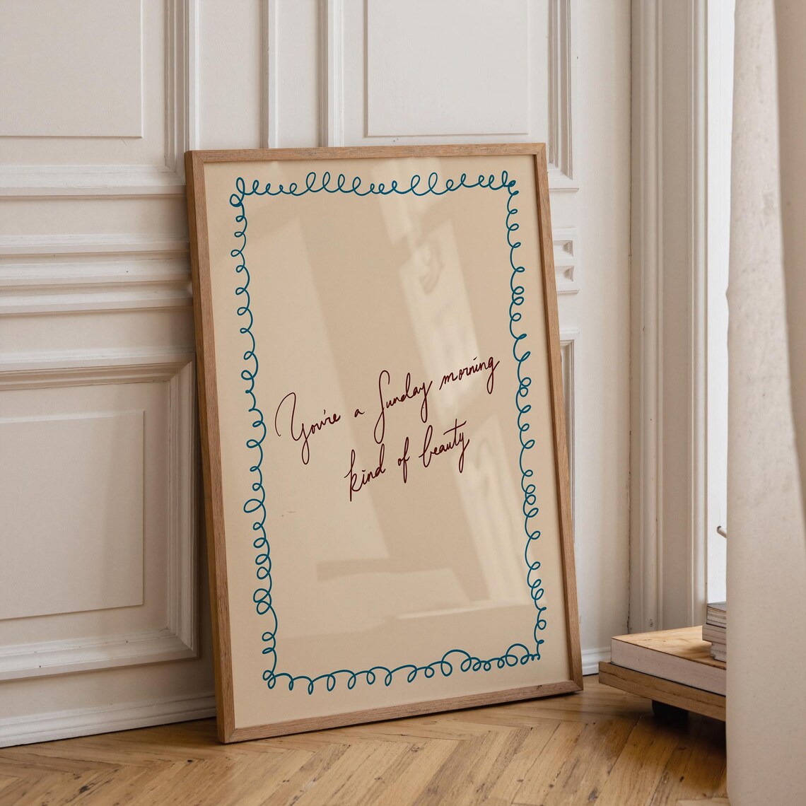 Sunday Morning Handdrawn Typography Art Print