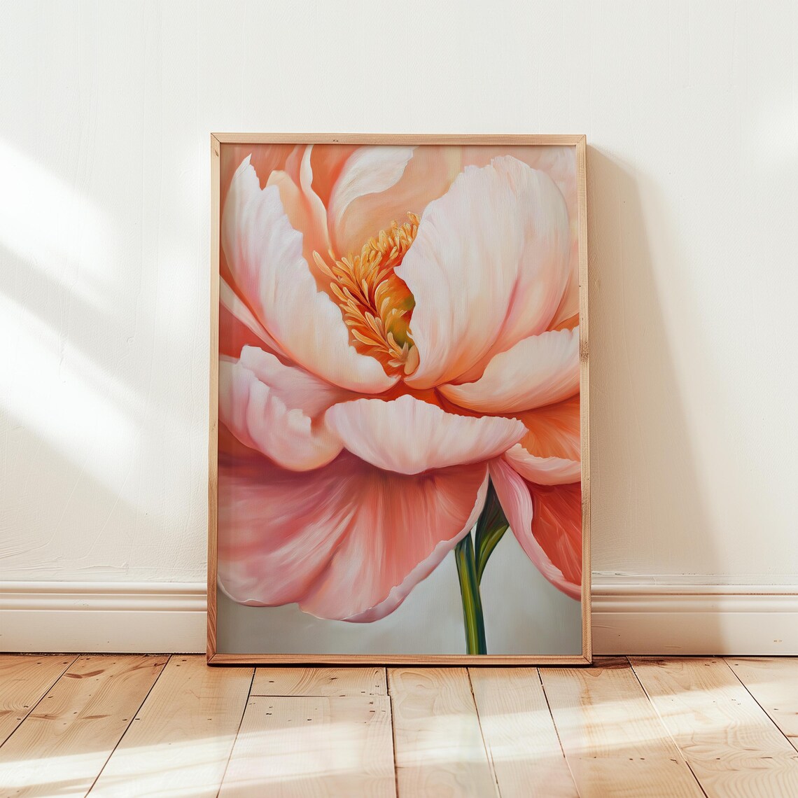 Georgia Okeeffe Peony Abstract Flower Art Print