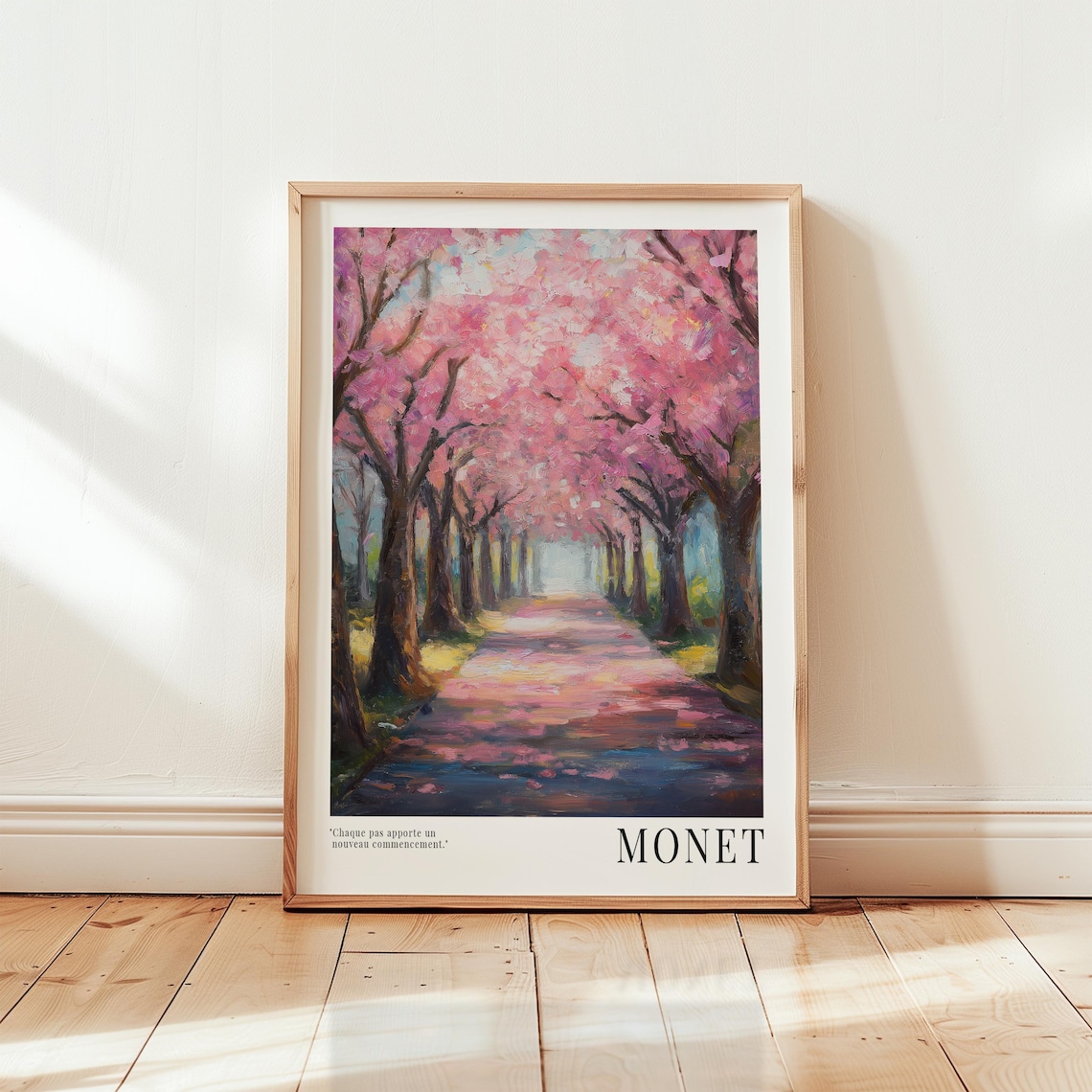 Claude Monet Cherry Blossom, Japanese Art Poster