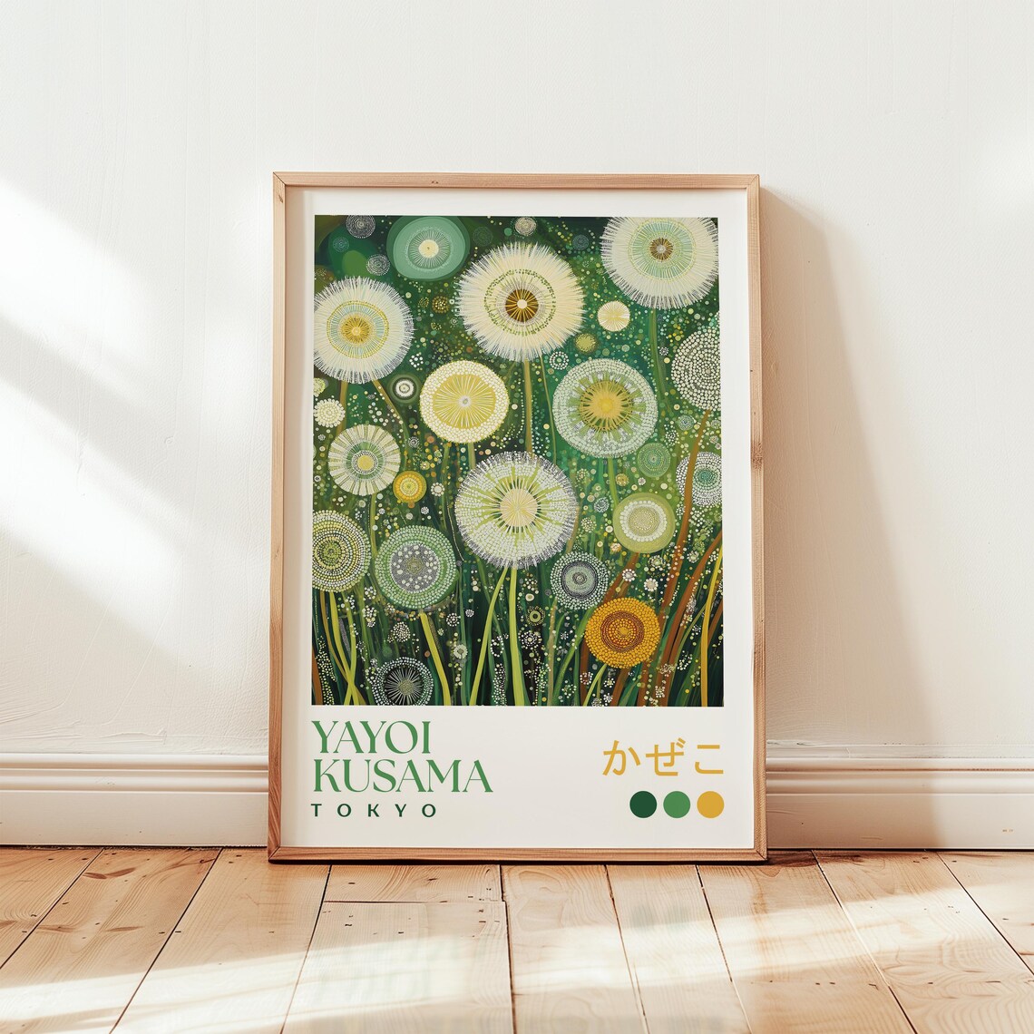 Yayoi Kusama-Inspired Dandelion Art Print