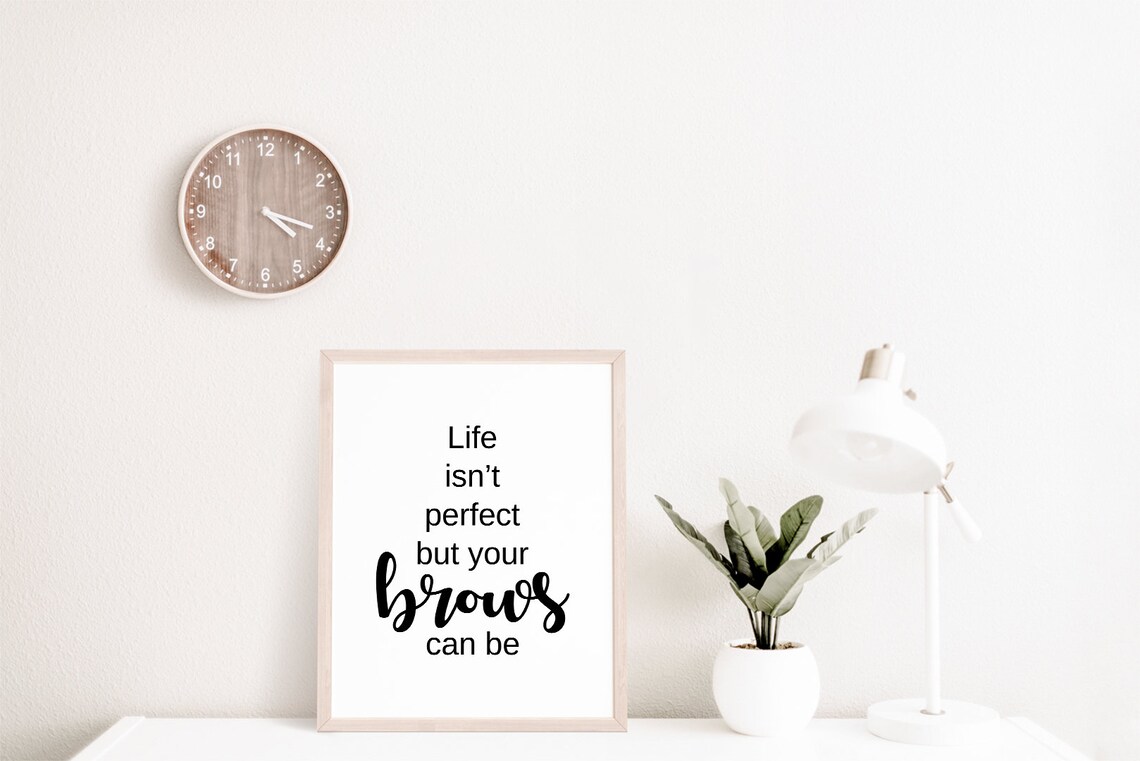 Microblading Eyebrow Quotes Art Print, Brow Artist Gift - Image 2