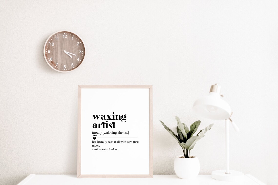 Waxing Artist Definition Poster, Studio Decor - Image 2