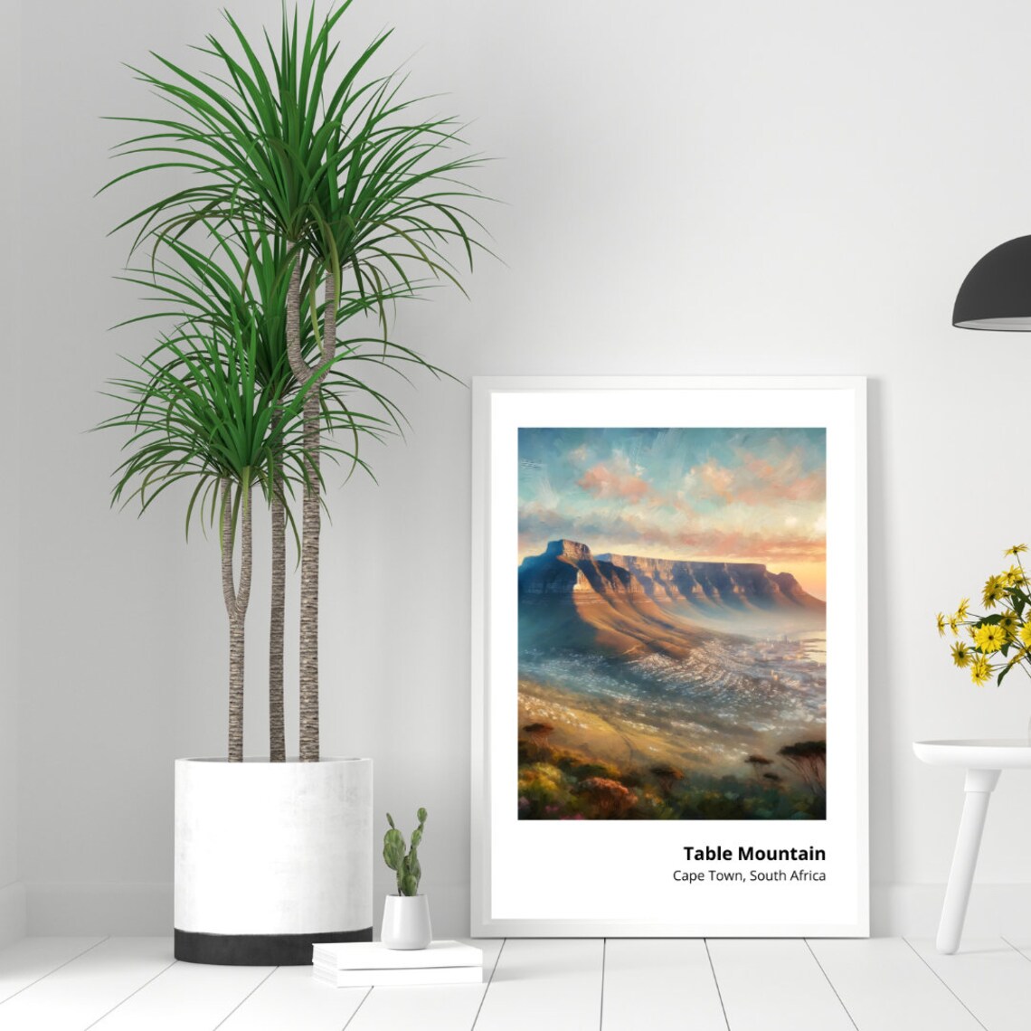 Table Mountain Cape Town South Africa Sunset City View Scenic Poster - Image 3