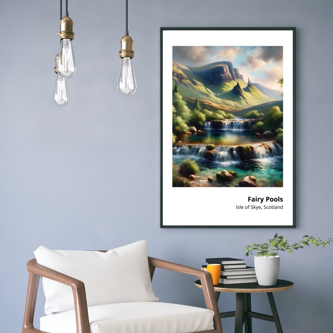 Fairy Pools Isle of Skye Scotland Waterfalls Mountain View Poster - Image 5