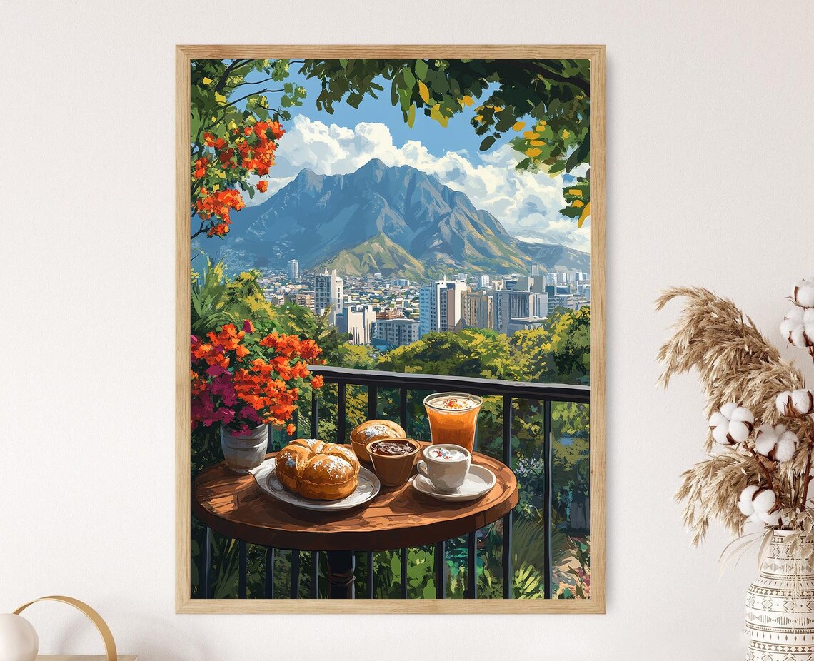 Pan Dulce Breakfast in Monterrey, Mexican Food Poster