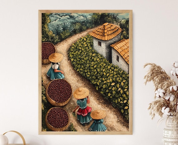 Chiapas Coffee Season, Rural Mexico Art Print