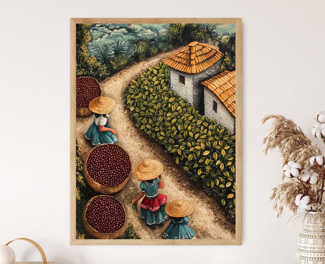 Chiapas Coffee Season, Rural Mexico Art Print