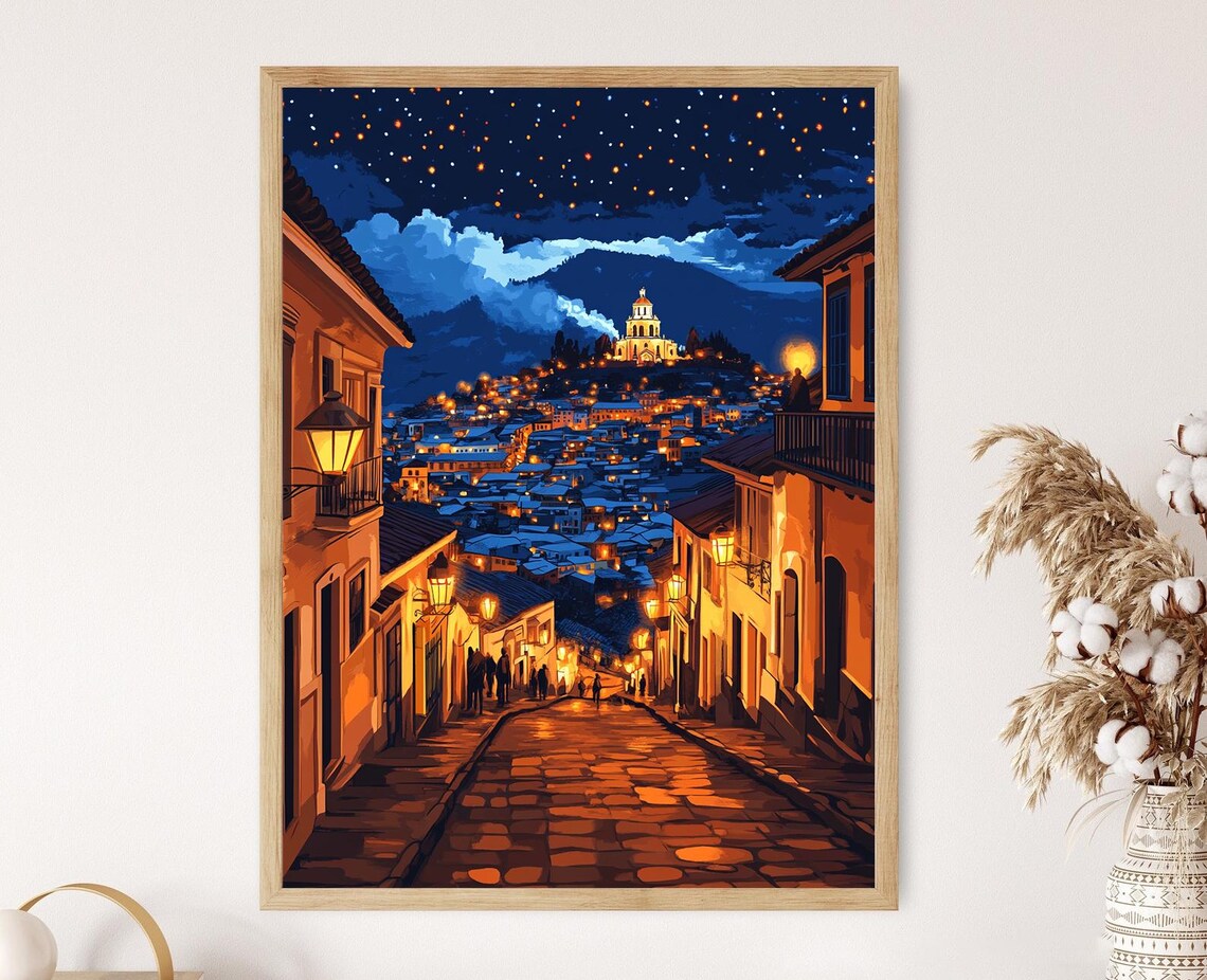 Quito Winter Scene, Snowy Ecuador Cityscape