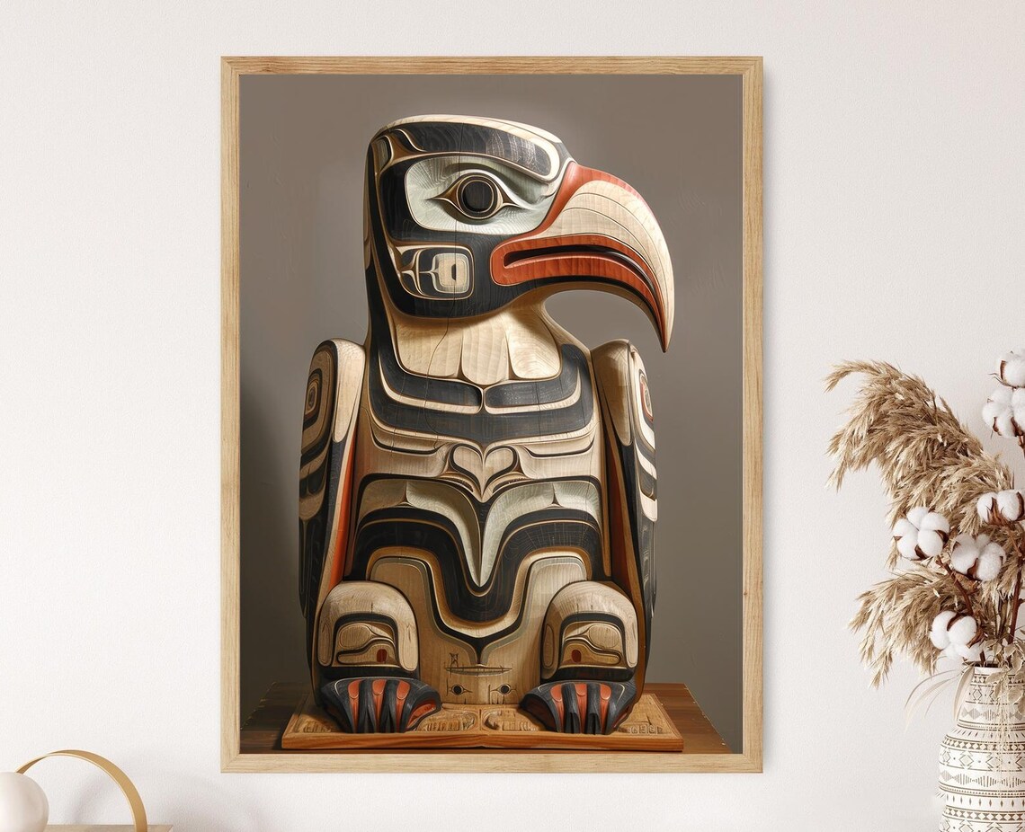 Haida Eagle Art Print, Indigenous Statement Piece