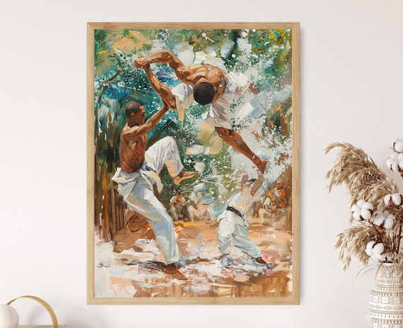 Capoeira Movement Art Print, Brazilian Dance