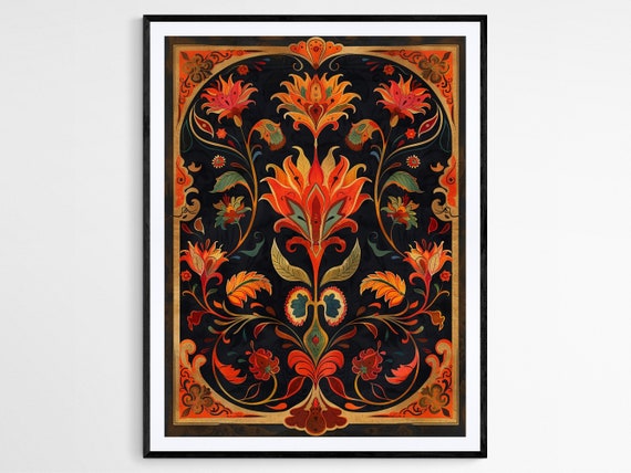 Handcrafted Indian Madhubani Print Vibrant Cultural Art