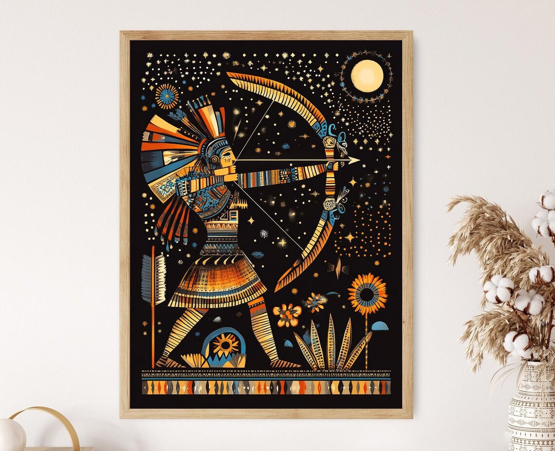 Mixcoatl Art Print, Aztec God Of The Hunt