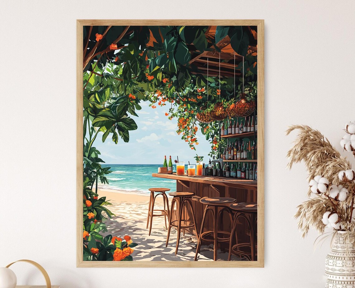 Santa Teresa Beach Bar, Costa Rican Charm Decor